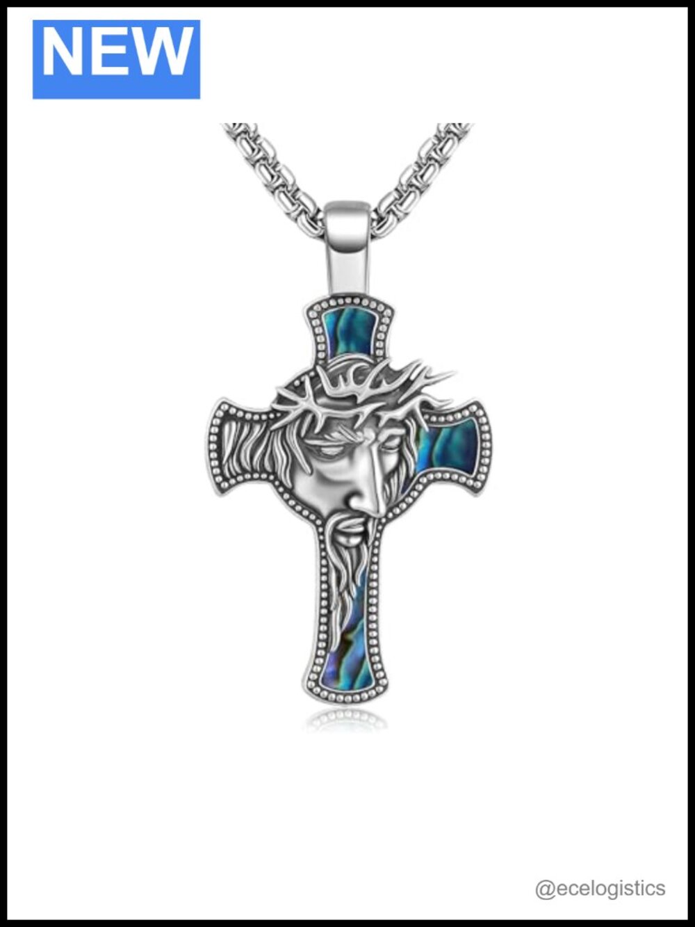 Sterling Silver Cross Necklace Crucifix Pendant Religious Jewelry